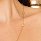 Round Rhinestone Necklace