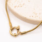 Round Vintage Clasp Necklace