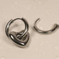 Silver Heart Huggies