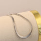 Thick Silver Snake Chain Bracelet