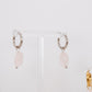 Rose Quartz Huggies