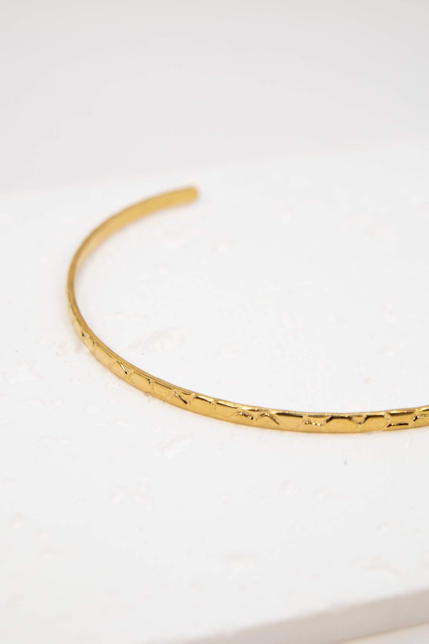 Textured Cuff Bangle