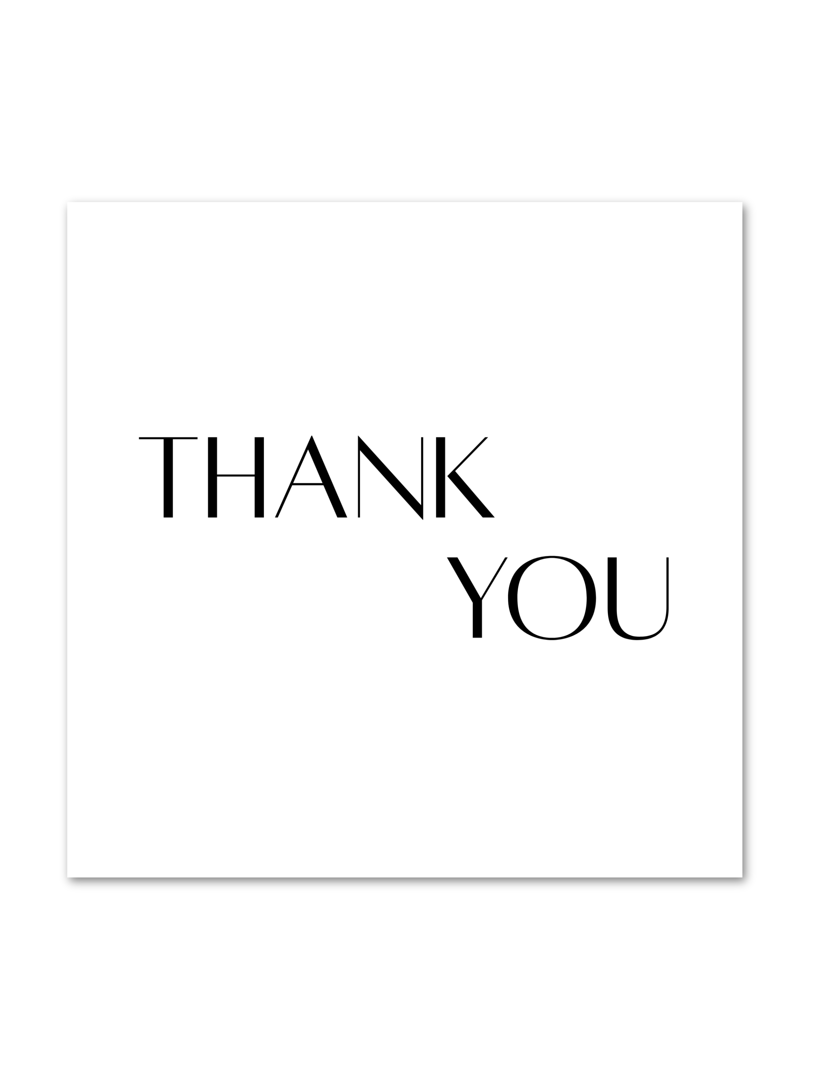 Custom Thank You Card