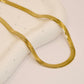 Thick Gold Snake Chain Necklace