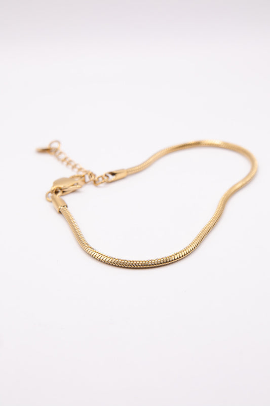 Thin Gold Snake Chain Bracelet