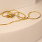 Thin Gold Snake Chain Necklace