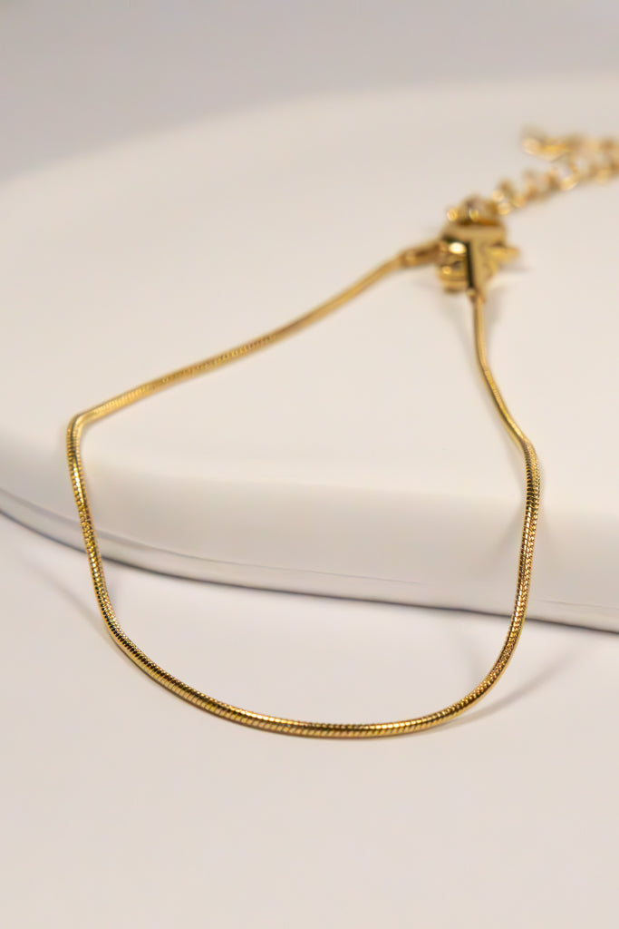 Thin Gold Snake Chain Bracelet