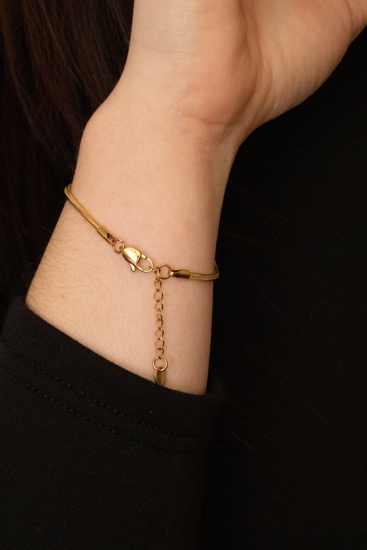 Thin Gold Snake Chain Bracelet