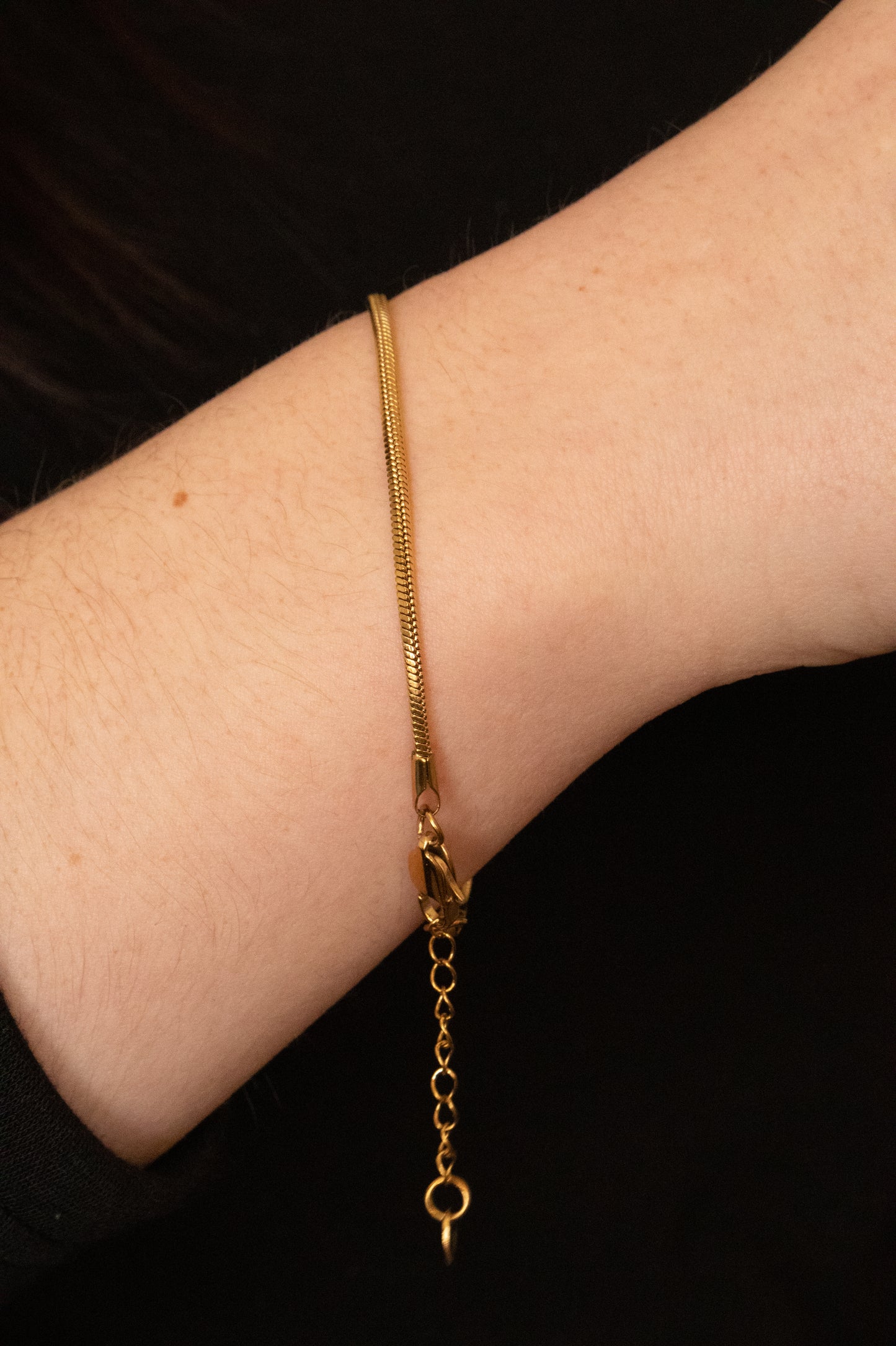 Thin Gold Snake Chain Bracelet