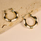 White Dot Hoops