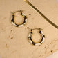 White Dot Hoops
