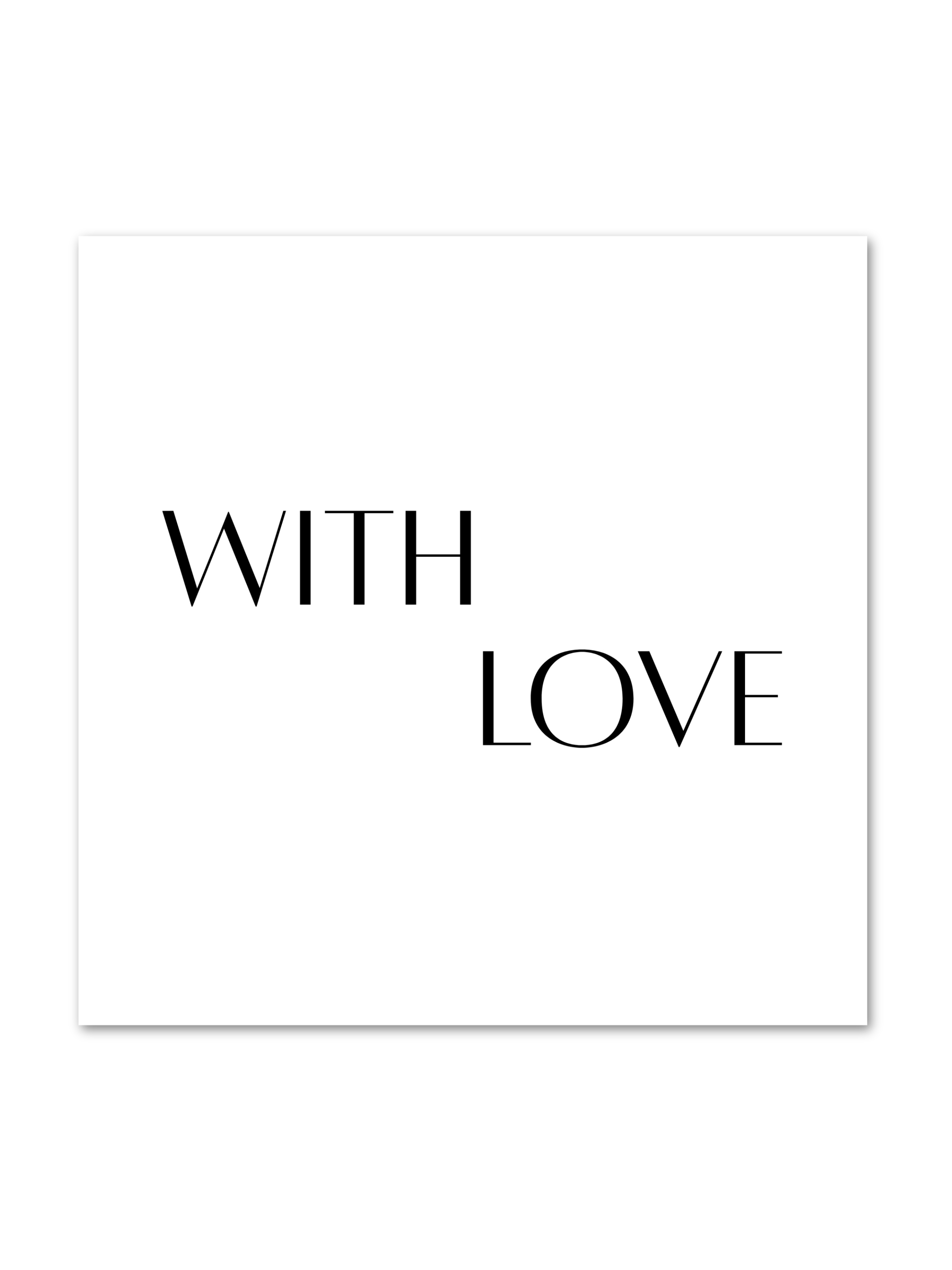 Custom With Love Card