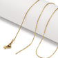 Gold Cable Style Slider Necklace