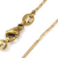 Gold Cable Style Slider Necklace