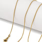 Gold Snake Chain Slider Necklace